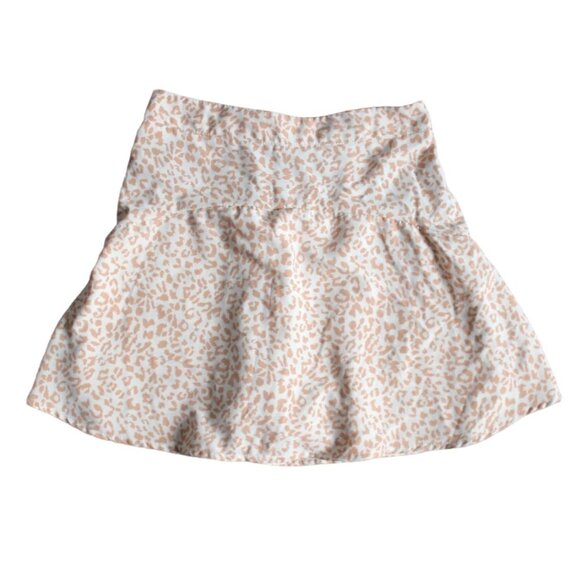 Originality Womens Animal Print Scooter Skirt-Beige/White-Size Small-GUC - Picture 1 of 5